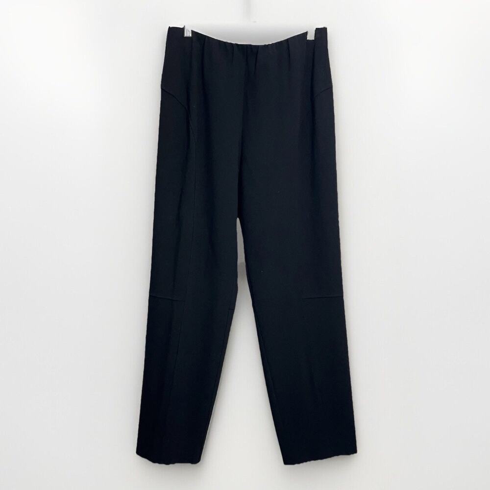 Oska Pants Women 8/10 Black Casual Pull On Comfort